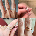 Personalized Name Ringe